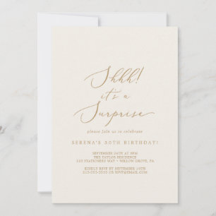 Delicate Gold en Cream Het is een verrassende part Kaart