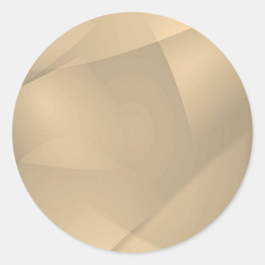 Delicate Gold Folds Ronde Sticker (Voorkant)