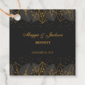 Delicate Gold Leaves Bedankjes Labels (Voorkant)