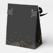 Delicate Gold Leaves Favor Box Bedankdoosjes (Achterkant)