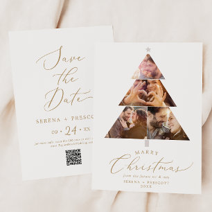Delicate Gold Marry-kerstboom - Fotovakantie Save The Date