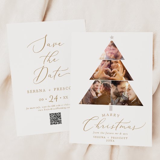 Delicate Gold Marry-kerstboom - Fotovakantie Save The Date