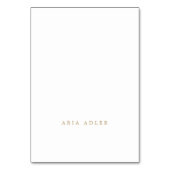 Delicate gouden kalligrafie coördinaat plaats kaar kaart (Voorkant)