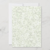 Delicate Green Bow Simple Template Baby Shower Kaart (Achterkant)