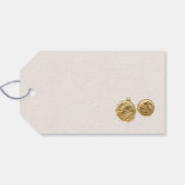 Delicate Green Shamrocks Seamless Cadeaulabel (Achterkant Horizontaal)