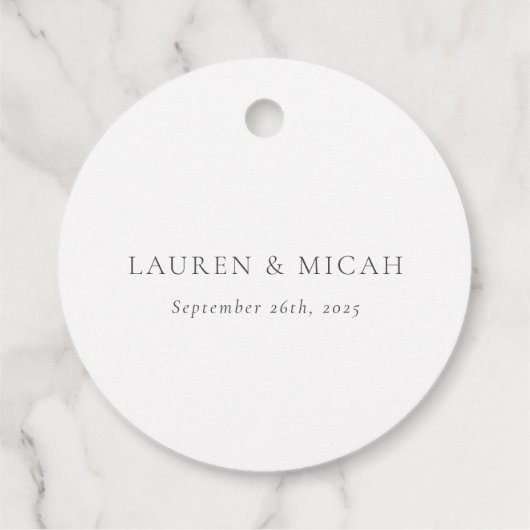 Delicate Greenery Bedankjes Labels (Achterkant)