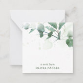 Delicate Greenery Notitiekaartje (Voorkant)