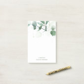 Delicate Greenery Post-it® Notes (Op bureau)