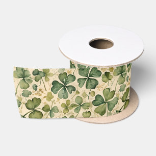 Delicate groene shamrocks naadloos lint