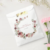 Delicate herfst bloemstuk bruids douche bedankzakje (Gezegeld)