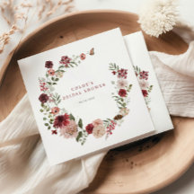 Delicate Herfst Bourgogne Bloemenkrans Vrijgezelle