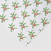 Delicate Holly berries Christmas Tissuepapier (Detail)