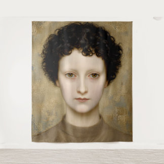 Delicate Intelligence – een fijnkunstportret Wandkleed