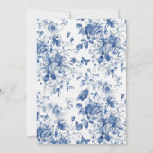 Délicate invitation de mariage élégante dans les c (Dos)