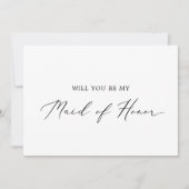 Delicate kalligrafie van de Kaart van het Honor-vo (Voorkant)