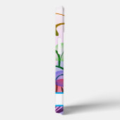 Delicate kleurrijke harten, aangepaste foto & naam Case-Mate iPhone case (Achterkant / Rechts)