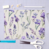 Delicate Lavendel Dream Waterverf Bloemen Tissuepapier (Craft)