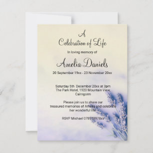 Delicate Lavendel Levensviering Kaart