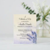 Delicate Lavendel Viering van het Leven Kaart (Staand voorkant)