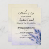 Delicate Lavendel Viering van het Leven Kaart (Voorkant / Achterkant)