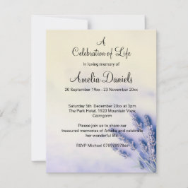 Delicate Lavendel Viering van het Leven Kaart