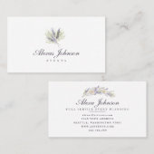 Delicate Lavender Bouquet Visitekaartje (Voorkant / Achterkant)