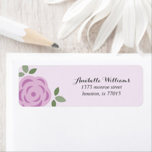 Delicate Lavender Flowers Etiket