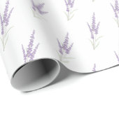 Delicate Lavender Herb Flower Dry Bundle Patroon Cadeaupapier (Rol Hoek)