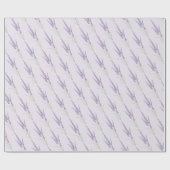 Delicate Lavender Herb Flower Pattern Cadeaupapier (Vlak)