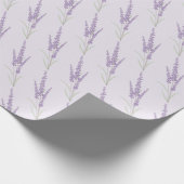 Delicate Lavender Herb Flower Pattern Cadeaupapier (Hoek)