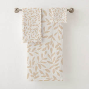 Delicate Leafy Branch Bad Handdoek