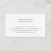 Delicate Leaves Visitekaartje | Blush (Achterkant)