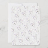 Delicate Lente Wilde Bloem Bruiloft Save The Date Kaart (Achterkant)