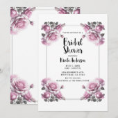 Delicate Licht Roze Rozen Shabby Douche  Kaart (Voorkant / Achterkant)