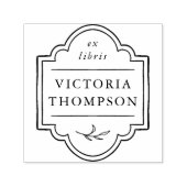 Delicate Lijst Elegant Ex Libris Boekplaat Boek Zelfinktende Stempel (Design)