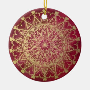 Delicate Love Circle Keramisch Ornament