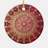 Delicate Love Circle Keramisch Ornament (Achterkant)