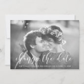 Delicate Love | Foto bruiloft Datum wijzigen Aankondiging (Voorkant)