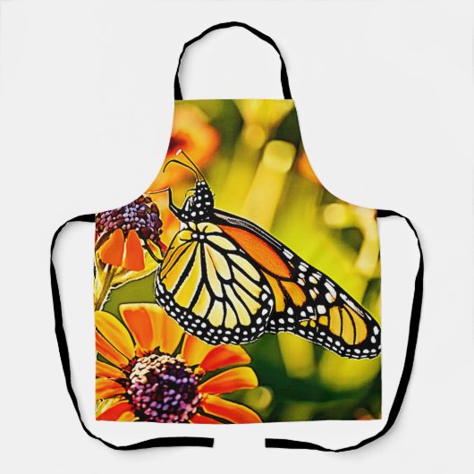 Delicate Monarch Butterfly Bloom Design Schort (Voorkant)