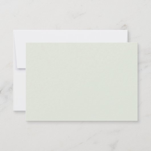 Delicate Olijf en bladeren groen Bruiloft dank u Bedankkaart (Achterkant)