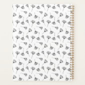 Delicate Paardenbloem kunst met minimalistische st Planner (Achterkant)