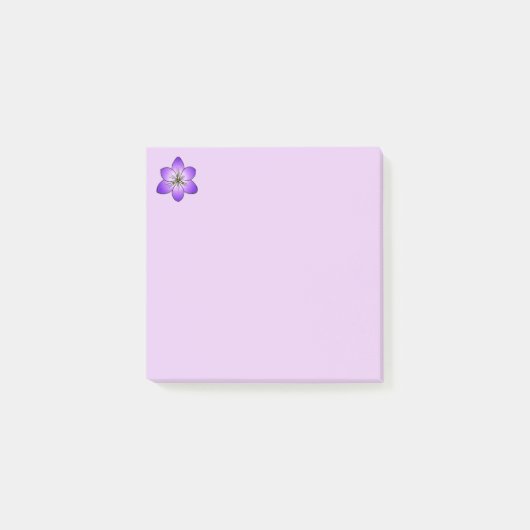 Delicate Paarse Crocus Post-it Notes (Voorkant)