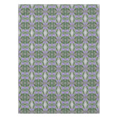 Delicate Paarse Lily Flowers Abstracte kunst Tafelkleed (Voorkant)