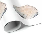 Delicate pasta-schelp cadeaupapier (Rol Hoek)