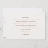 Delicate Pastel Ivory Tones Floral Corner Sympathy (Achterkant)