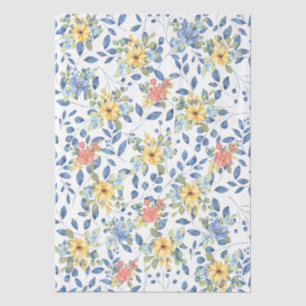 Delicate Pastel Lente Bloemen Decoupage Papier