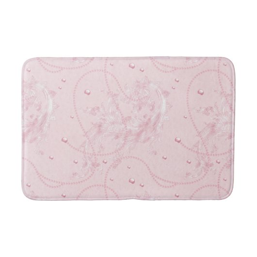 Delicate Pastel Pink Pearl Luxury Bath Mat (Voorkant)