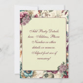 Delicate Pastel Zomer Bloemen Uitnodiging Sjabloon (Achterkant)