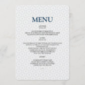 Delicate Patterned Bar/Bat Mitzvah Menu (Voorkant)