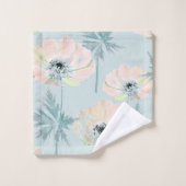 Delicate pink anemones (Gant de toilette)